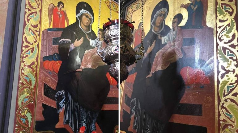 У 115-літній церкві в селі Ременів, що біля Львова, замироточила ікона Богородиці "Всецариця".