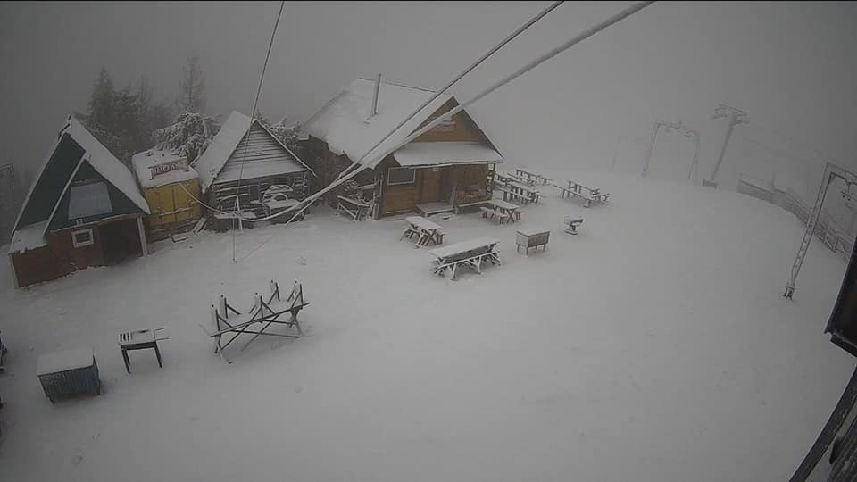 У ніч проти 6 травня на Львівщині добряче вхурделило.