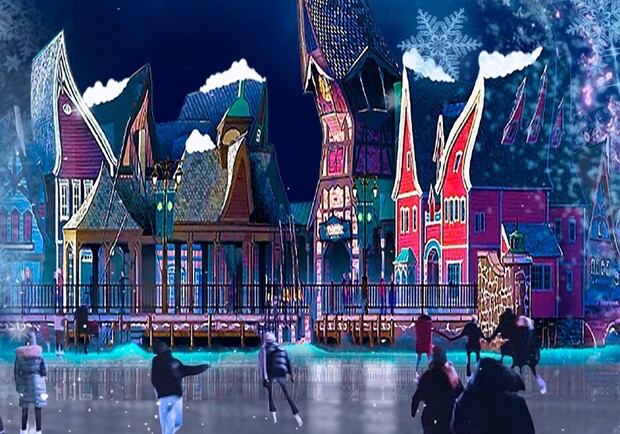 Містечко зимових розваг Winterville.