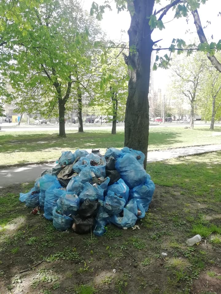 &laquo;Дари&raquo; природі, залишені львів&rsquo;янами після відпочинку на вулиці Сяйво.