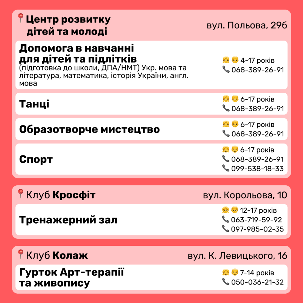 Стартував набір дітей на безкоштовні гуртки в Дитячі клуби Львова – телефони для запису фото 5 4