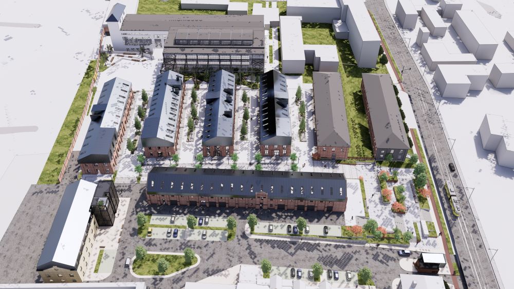 Львівський завод автонавантажувачів перетворять на креативний простір. Візуалізація: Львівська міськрада