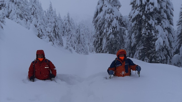 На пошуки хлопця відправили волонтерів і фахівців гірських пошуково-рятувальних відділень. Фото: ДСНС