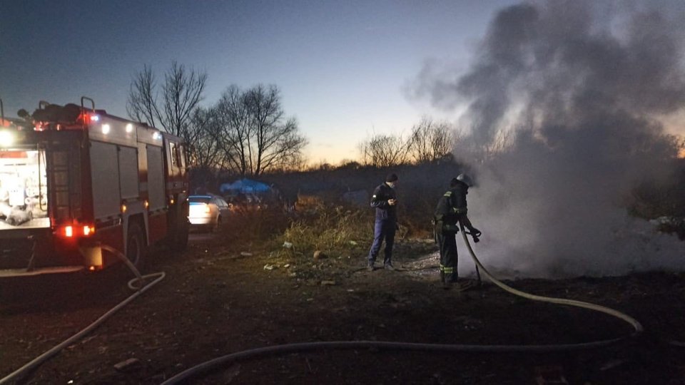 халабуді в Жидачеві згоріла дитина. Фото: facebook.com/Поліція Львівської області