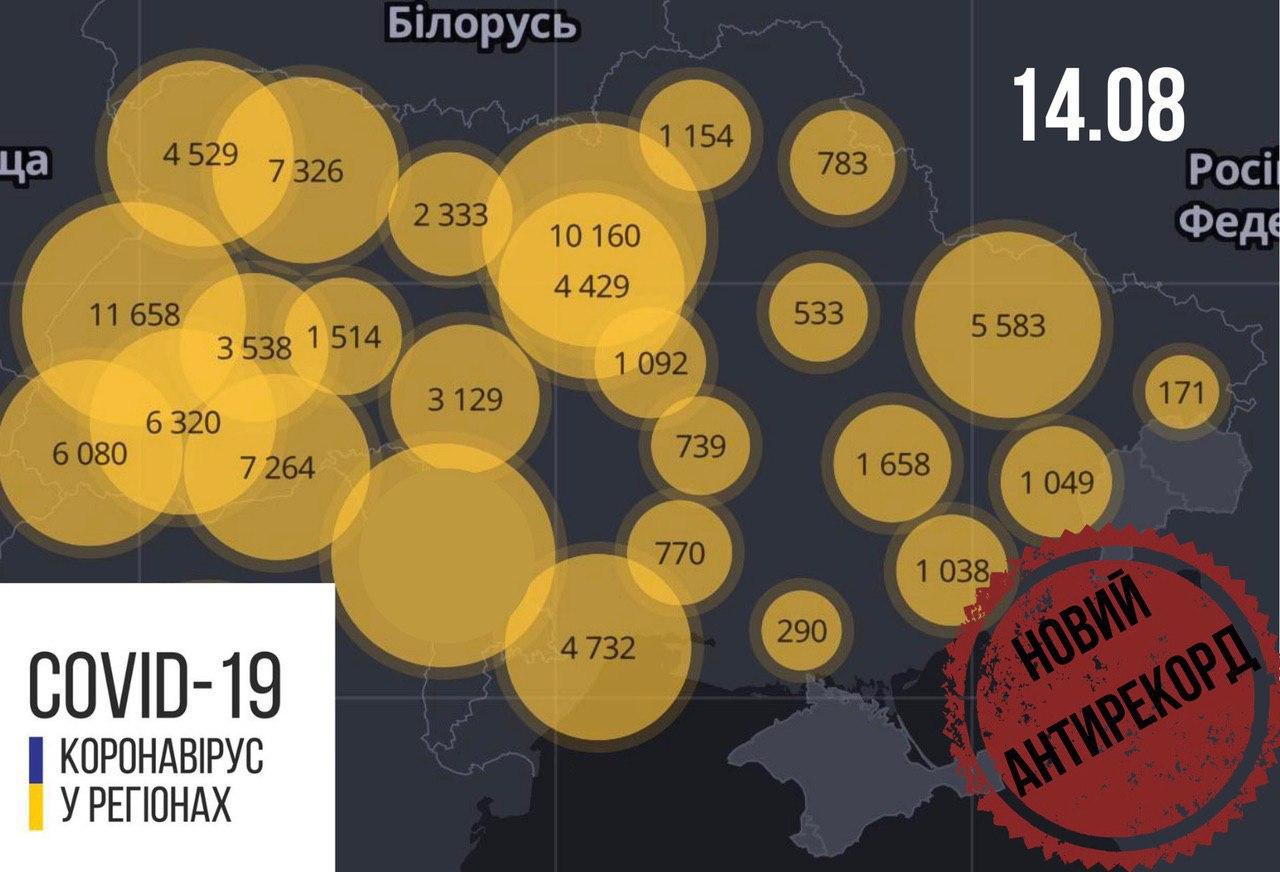 Найбільше нових хворих виявлено у Харківській області.