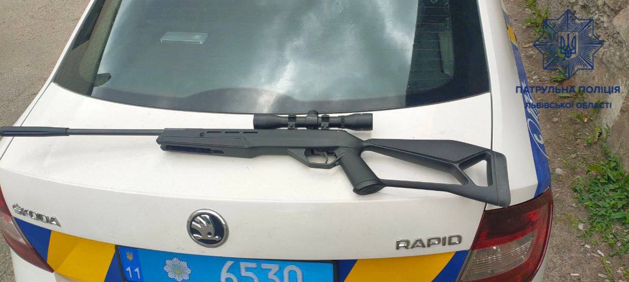 30-річний львів'ян стріляв у голубів, які клювали його крупи.