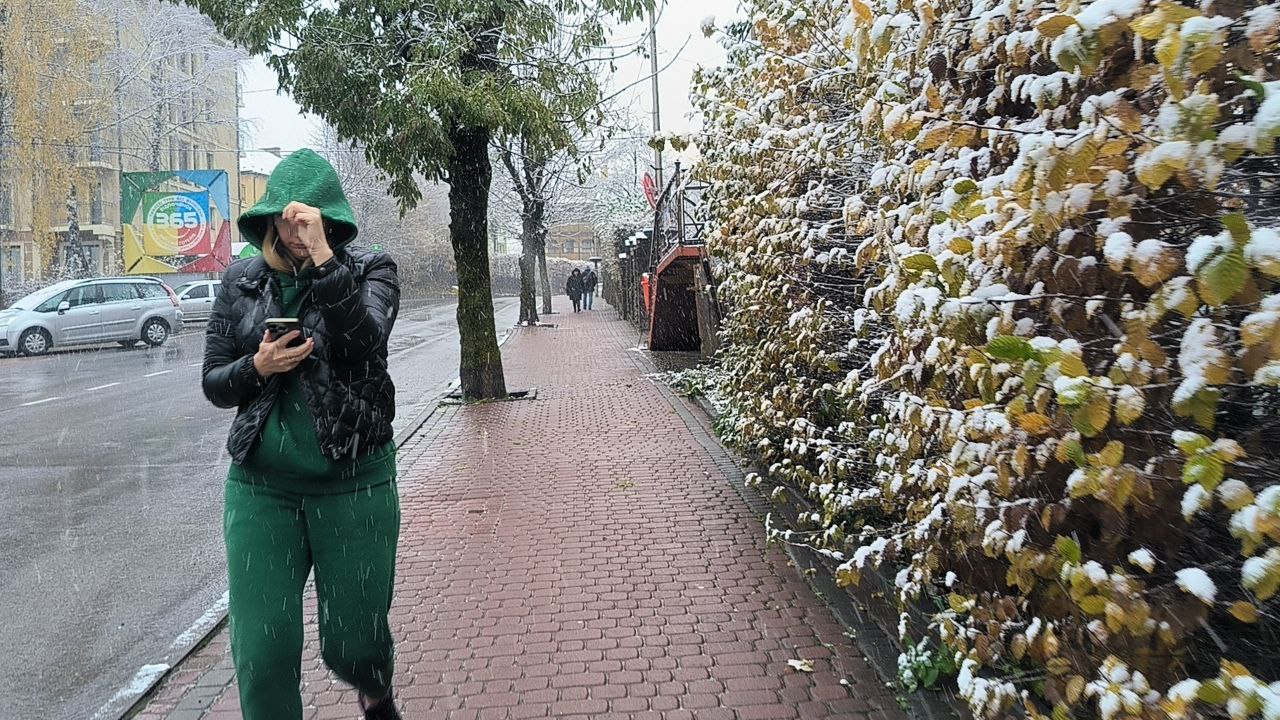 18 листопада у Львівській області випав перший сніг.