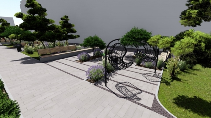 У Львові на Тершаковців облаштують громадський простір. Візуалізація  ЛКП &laquo;Інститут просторового розвитку&raquo;. 