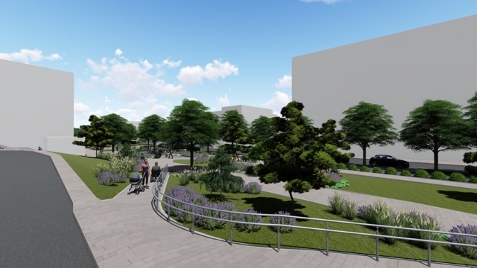 Вулиця Тершаковців у найближчому майбутньому. .Візуалізація  ЛКП &laquo;Інститут просторового розвитку&raquo;. 