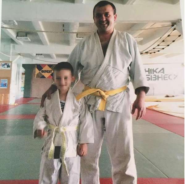 Роман Галуняк із нині покійним сином Денисом Галуняком