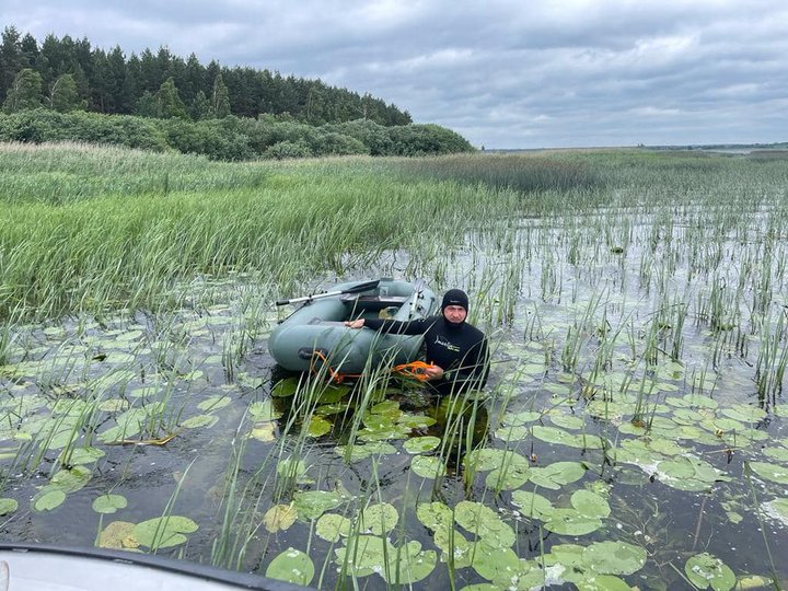 Мешканець Львівщини втопився під час риболовлі на Хрінницькому водосховищі. || Фото: facebook.com/dsns.rivne. 
