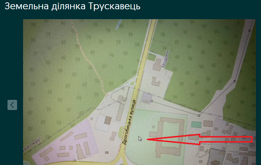 Один із санаторіїв-тисячників Трускавця продає землю під будівництво.