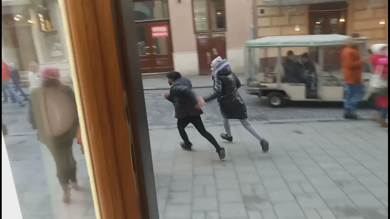 Скріншот із відео з  Тelegram-каналу Львівич.