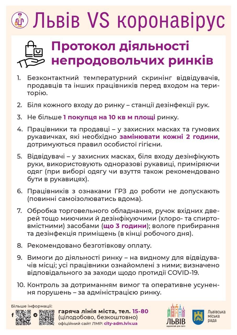 У Львові дозволили діяльність непродовольчих ринків. 