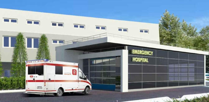 У Львівському військовому госпіталі збудують новий корпус і облаштують вертолітний майданчик (візуалізація)