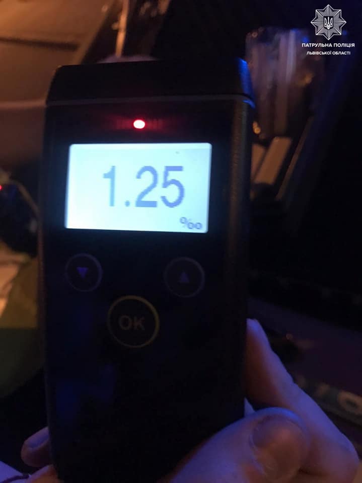 Двоє п'яних львів'ян спричинили по ДТП. Фото поліції