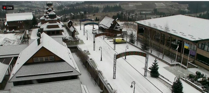 Плай у снігу. Фото: скріншот з відео