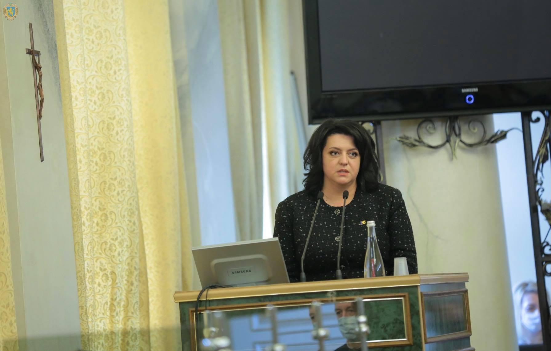 Головою Львівської обласної ради стала Ірина Гримак. Фото: Львівська облдержадміністрація