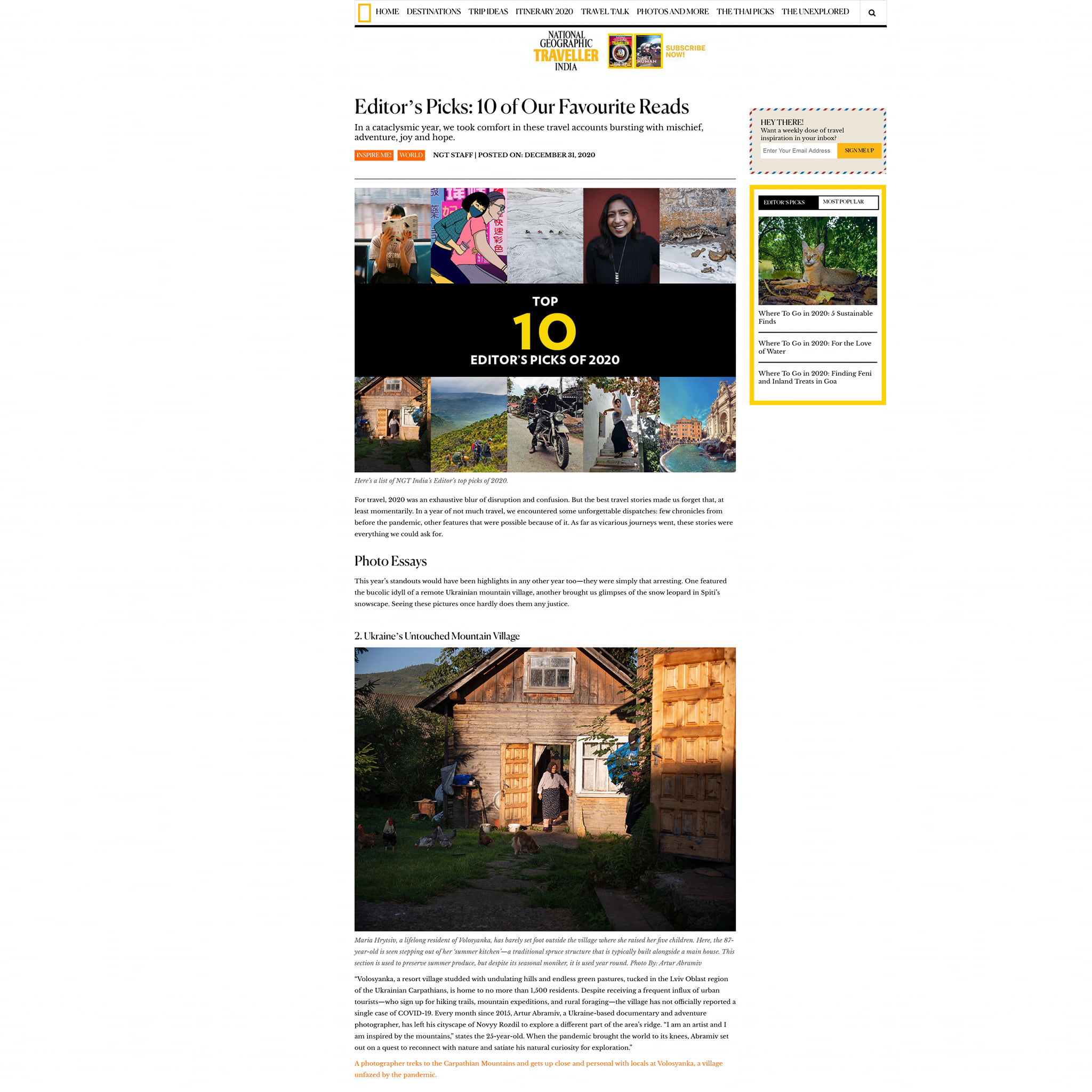 Світлина львівського фотографа увійшла до десятки найкращих фоторепортажів за версією National Geographic Traveller. Фото: Артур Абрамів