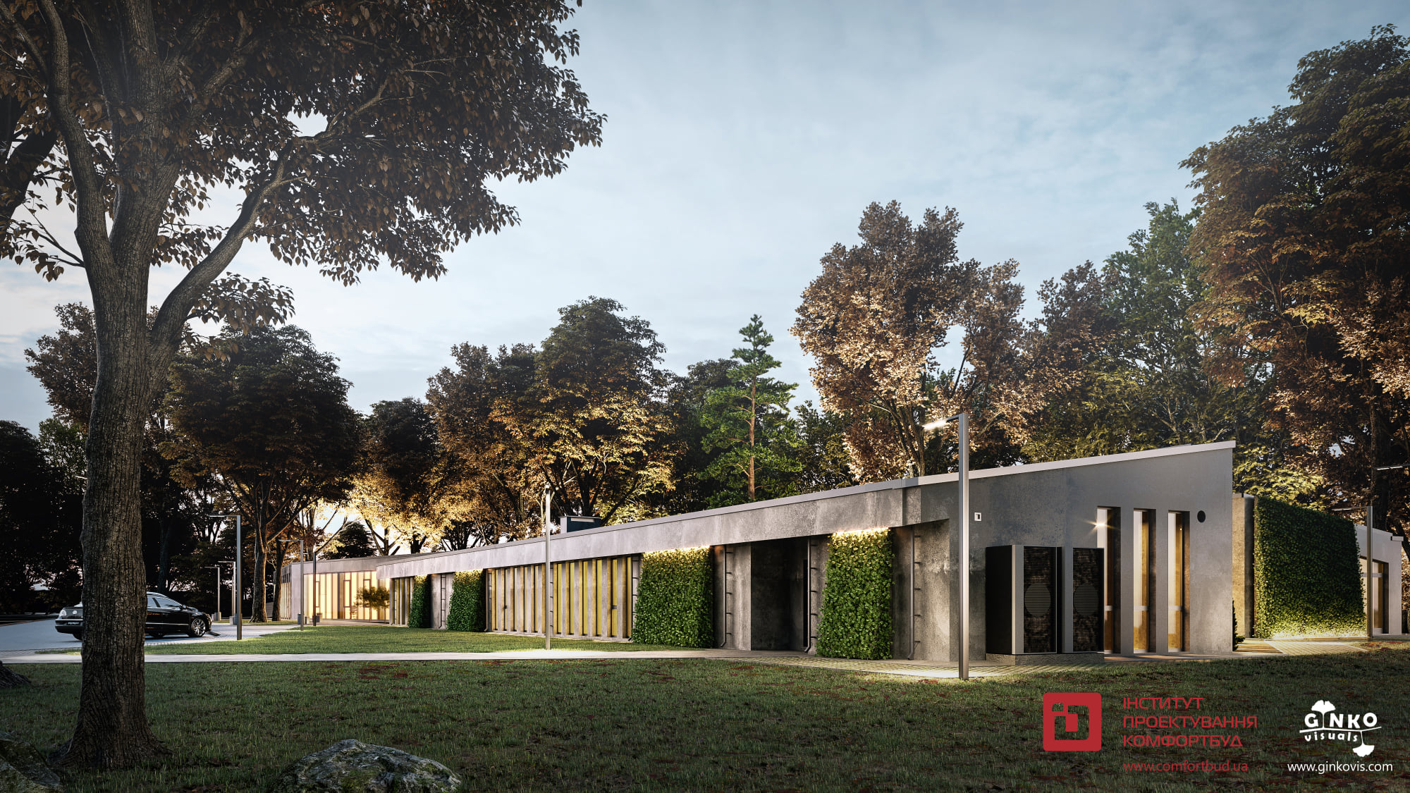 Біля Шевченківського гаю зведуть будівлю. Фото: &laquo;Комфортбуд&raquo;