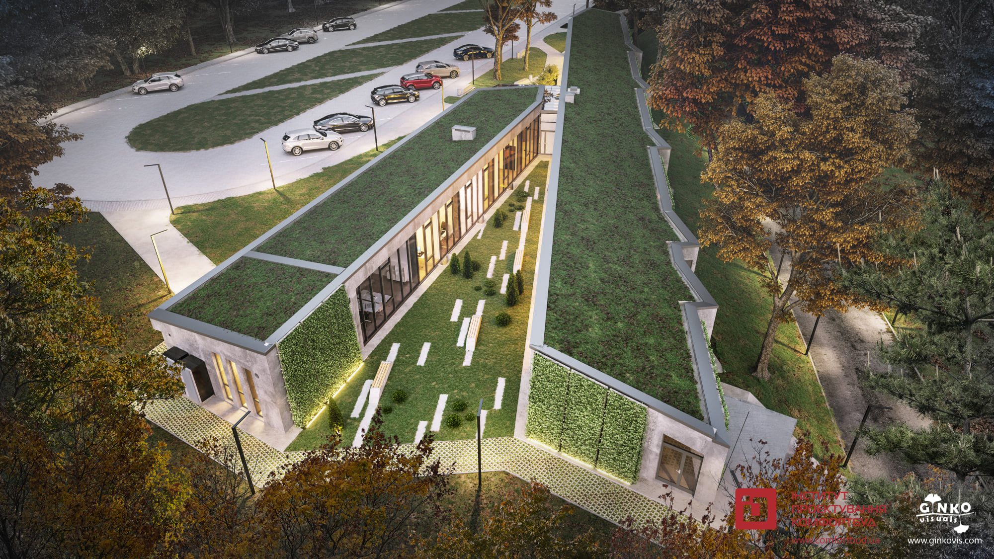 Біля Шевченківського гаю зведуть будівлю. Фото: &laquo;Комфортбуд&raquo;