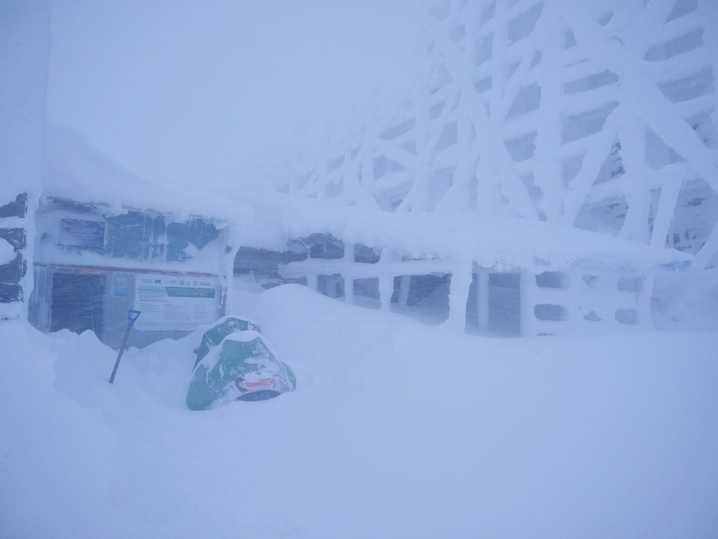 Погода на горі Піп Іван Чорногірський станом на 15 січня. Фото: Чорногірський гірський пошуково-рятувальний пост