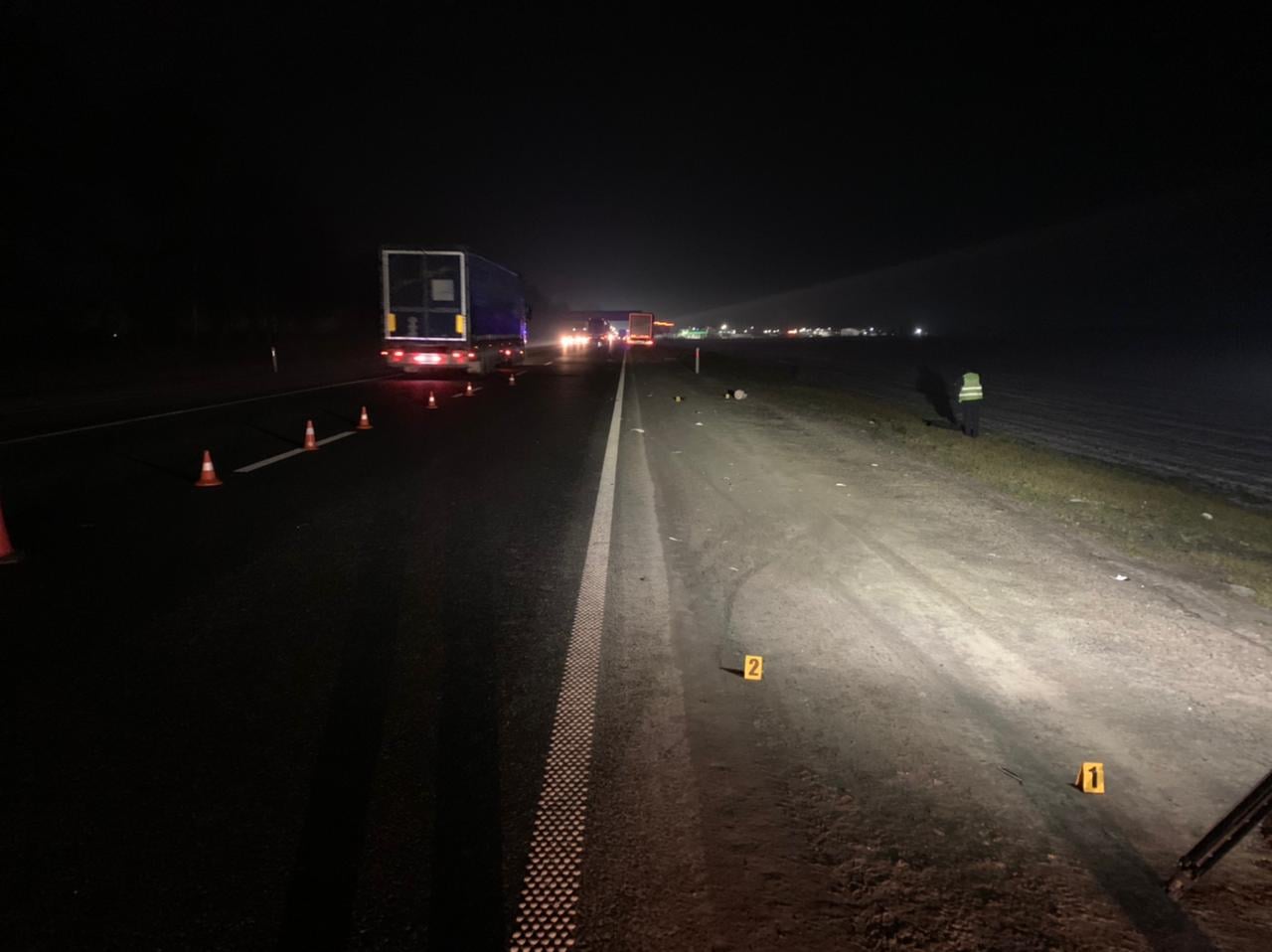 Біля Львова неподалік села Пасіки-Зубрицькі вантажівка насмерть збила жінку. Фото: поліції