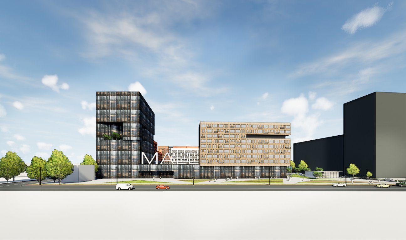 У Львові біля колишнього автобусного заводу на вулиці Стрийській побудують комплекс будівель