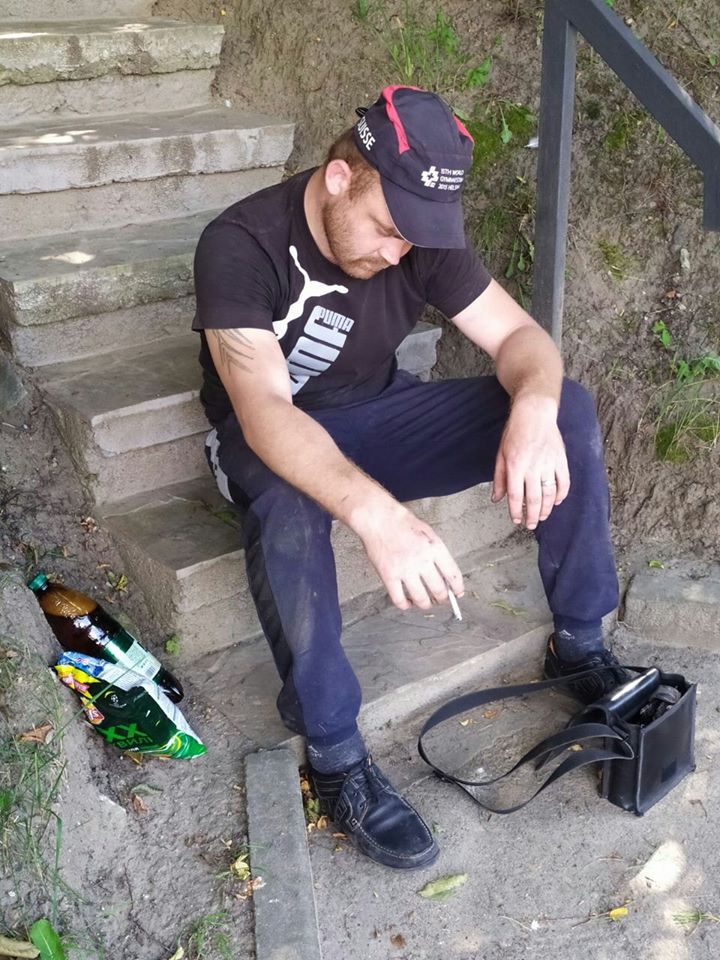 П'яний водій скутера спричинив ДТП. Фото: Варта1