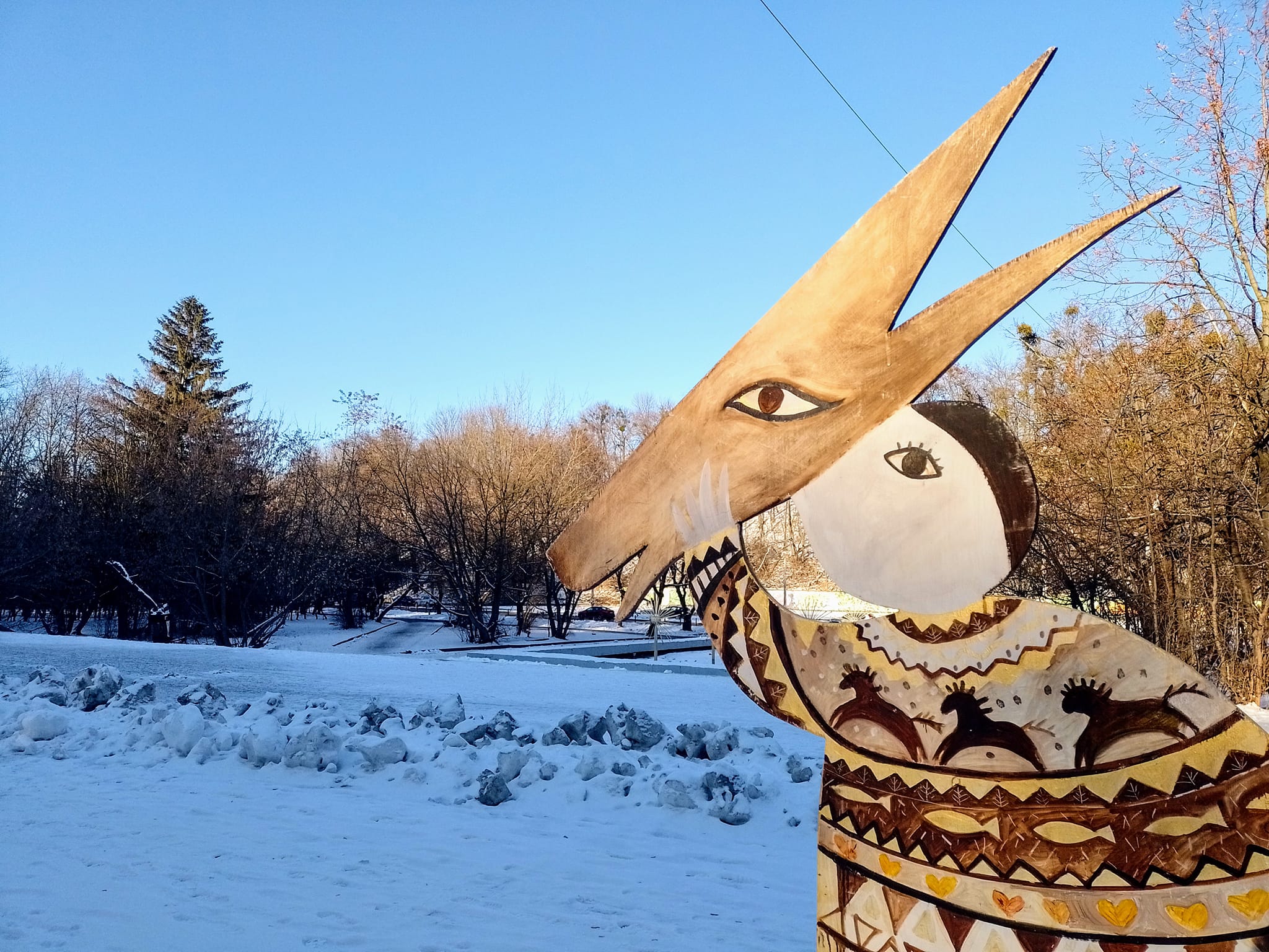 Біля Парку культури і відпочинку імені Хмельницького встановили фігури вертепу