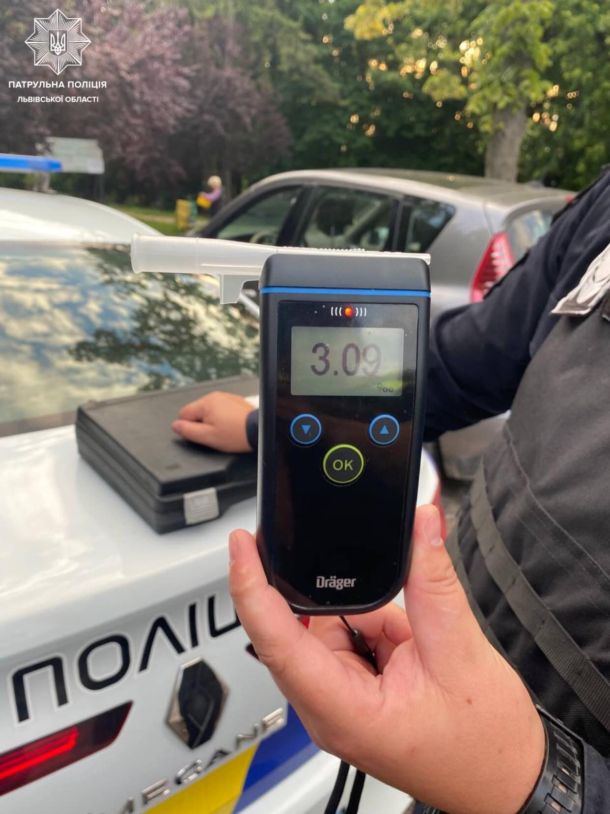 25-річний львів'янин із перевищеною у 16 разів нормою алкоголю у крові спричинив ДТП