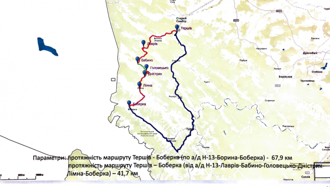 На Львівщині збудують нову дорогу. Карта Львівської облдержадміністрації