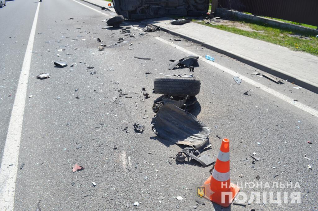 Поблизу Львова сталась дорожньо-транспортна пригода. Фото: поліція Львівщини