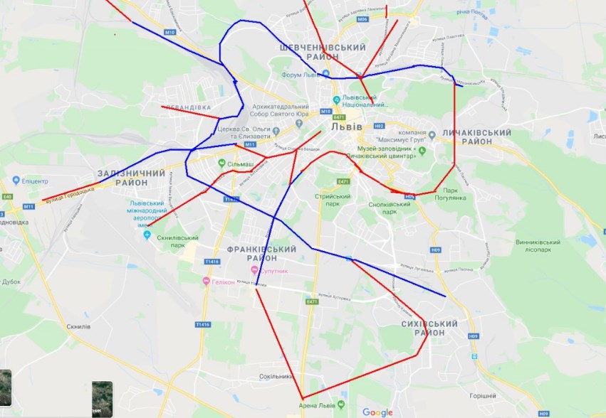 Львів’янин пропонує створити у місті дві гілки метро. Фото: автора петиції Василя Лозового