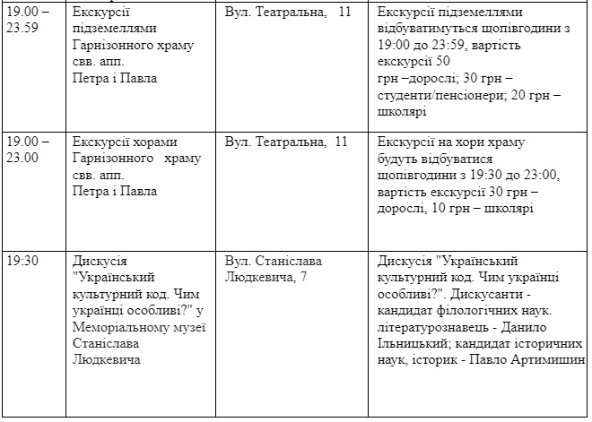Ніч у Львові: з'явилася повна програма фестивалю фото 2 1