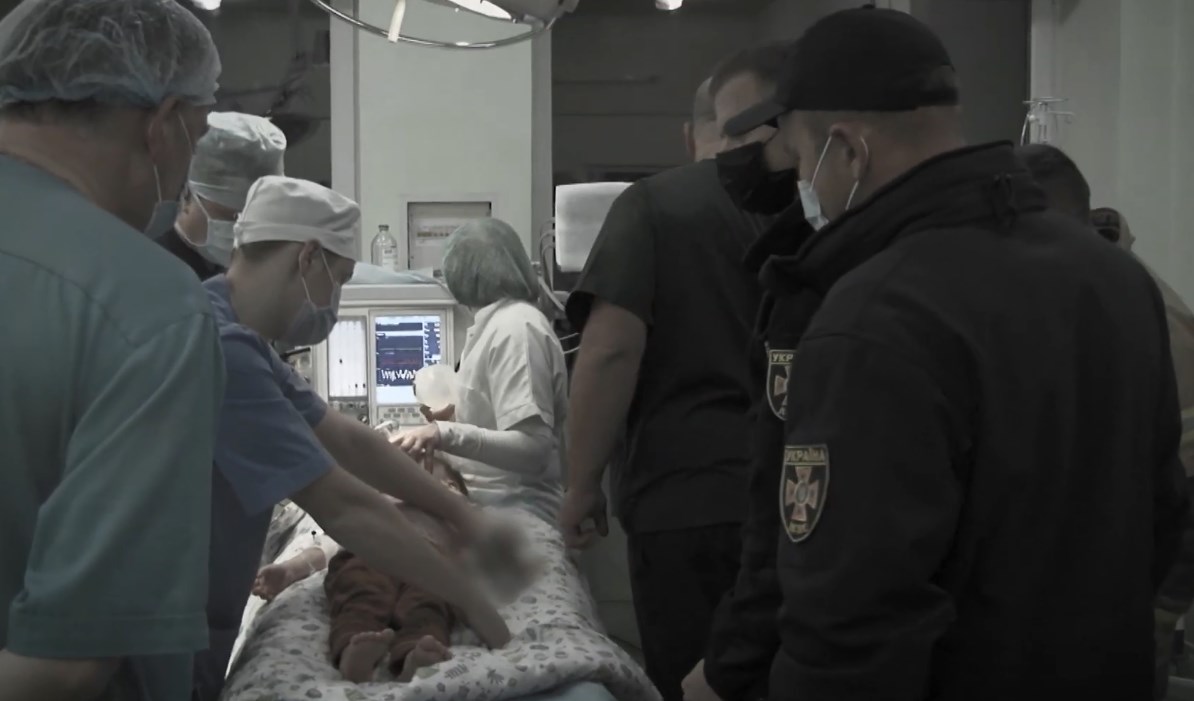 Скріншот з відео ДСНС