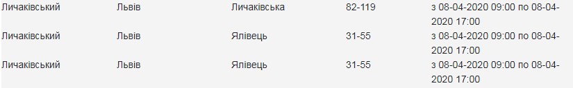 Адреси: 8 квітня на вулицях Львова вимкнуть світло  фото 3 2