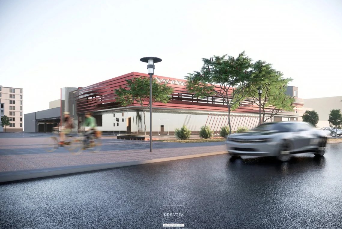 Візуалізація майбутнього ТЦ. Фото: архітектурної студії Kreativ