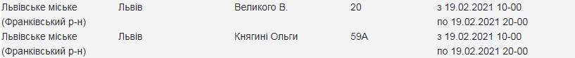 19 лютого низка вулиць Львова залишиться без світла. Фото: Львівобленерго