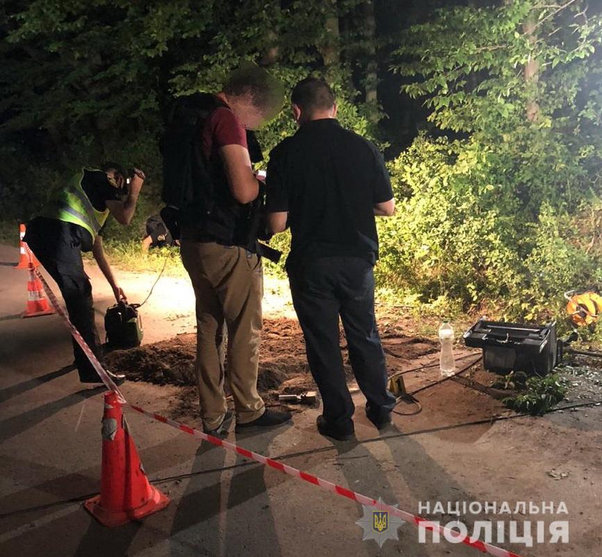 Увечері 1 липня в селі біля Львова пролунав вибух. Фото поліції Львівщини