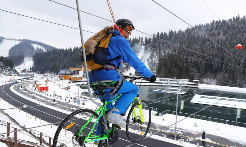 Bike zip у Буковелі. Фото: bukovel.com