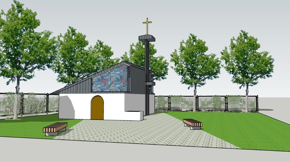 У Львові на вулиці Пасічній збудують нову церкву з каплицею і дзвіницею. Фото: парафія святої великомучениці Катерини ПЦУ