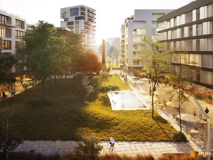 У Львові біля Стрийського парку побудують багатоповерхівку. Фото: «Комфортбуд»