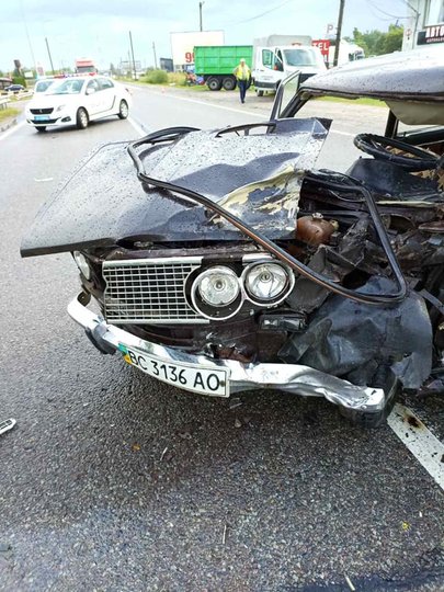 На Львівщині зіткнулися два автомобілі. Фото: Мар'яна Богуцька