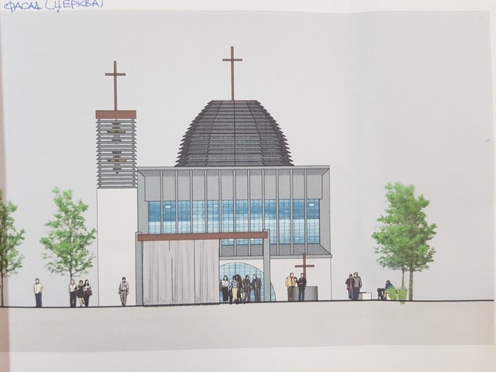 У Львові на вулиці Пасічній збудують нову церкву з каплицею і дзвіницею. Фото: парафія святої великомучениці Катерини ПЦУ