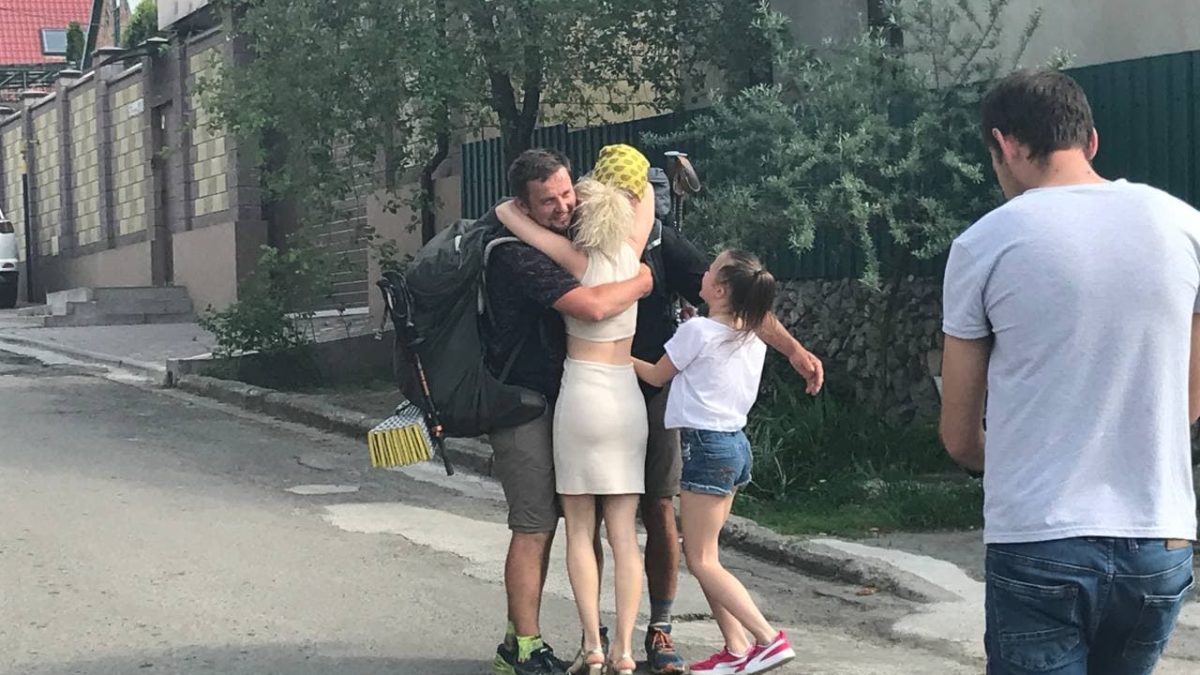 Дніпряни пройшли пішки від площі Ринок у Львові до Дніпра. Фото: dnipro.tv