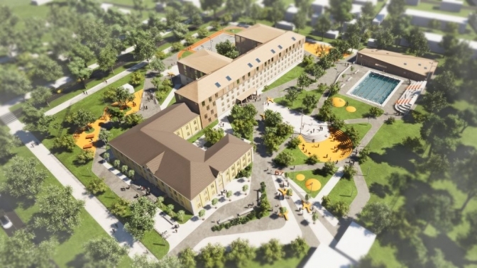 У Львові на Левандівці розбудують школу та облаштують басейн. Фото міськради