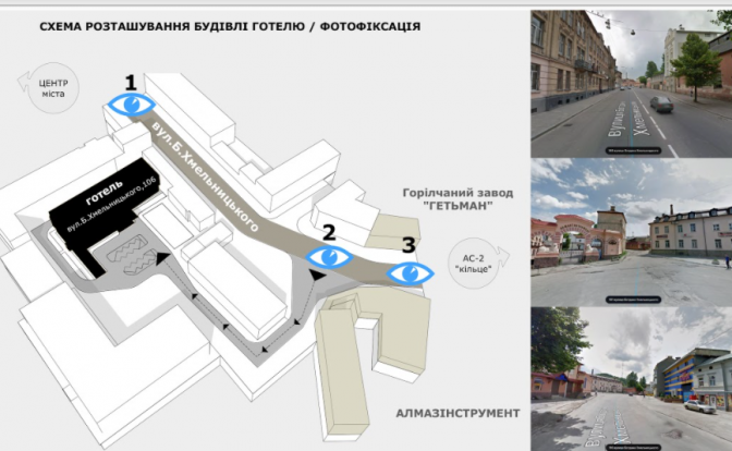 У Львові на вулиці Богдана Хмельницького побудують офісно-готельну будівлю. Фото: забудовника