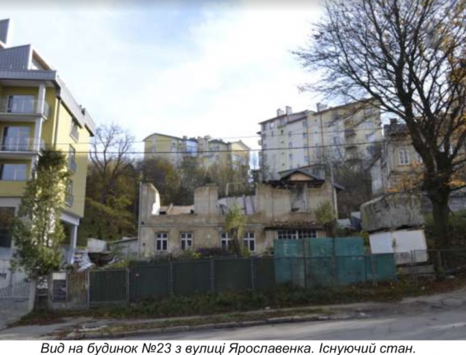 У Львові на вулиці Ярославенка побудують житловий будинок. Фото: міськради