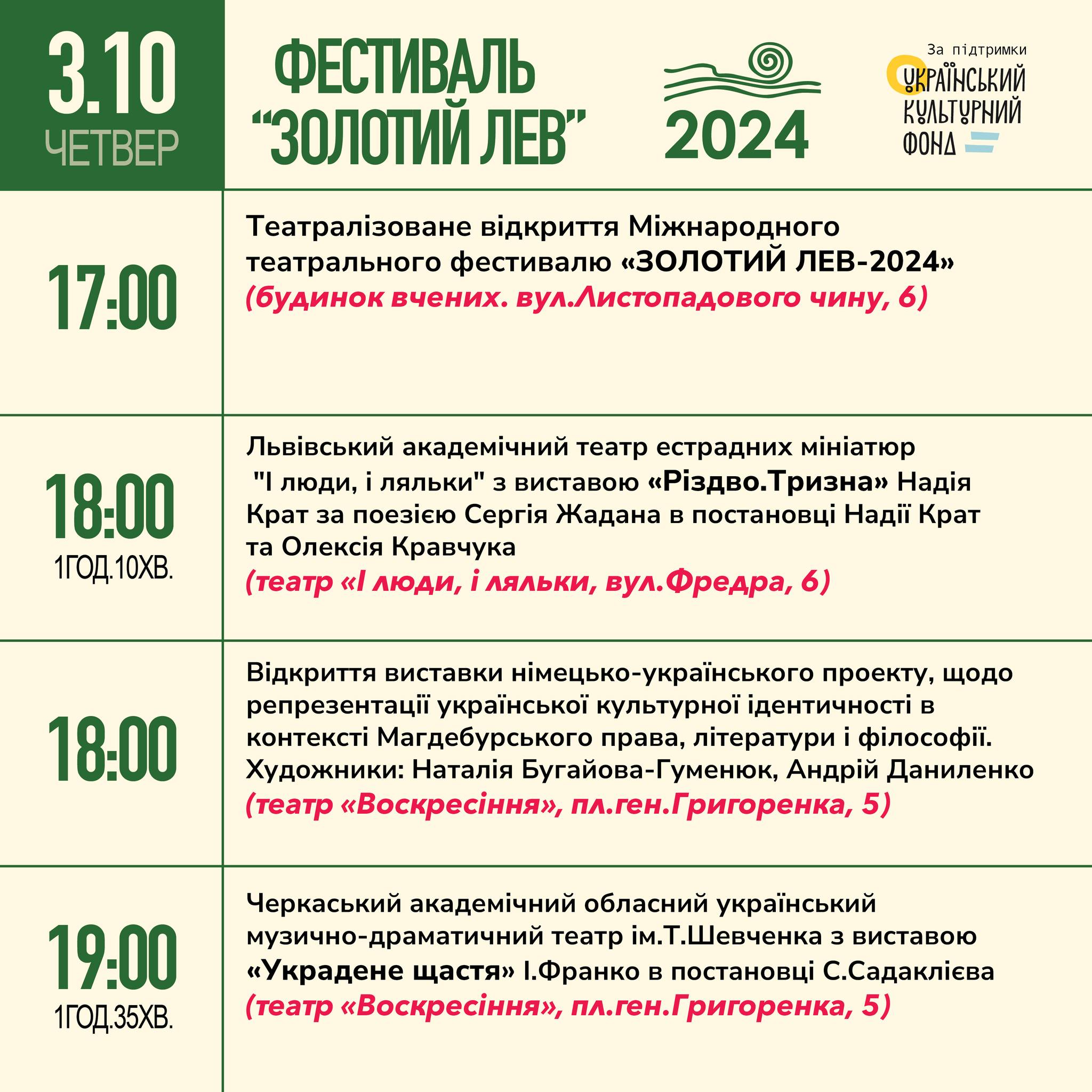 фото: facebook.com/teatrvoskresinnia